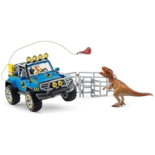Schleich Off-road vehicle with dino outpost 1