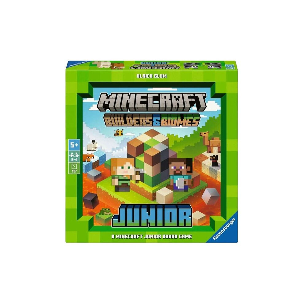 Ravensburger Board Game - Minecraft - Builders & Biomes Junior - Family: Games - Jigsaw Puzzle