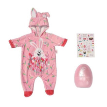 BABY born 830307 Easter 43cm-for Toddlers 3 Years & Up-Easy for Small Hands-Includes Onesie, Egg Case & Sticker Sheet, White