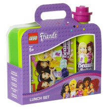 Lunch set - LEGO - Friends - Water bottle 6.5 cm - Box 16x14.1 cm - Multicolored