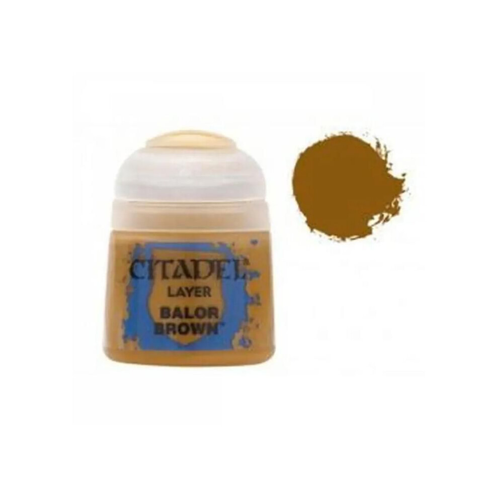 Games Workshop Citadel Layer Paint: Balor 12Ml Warhammer 22-43 Brown