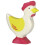 HOLZTIGER - 80018 - FIGUR - HÜHNER, STEHEND - GELB 2