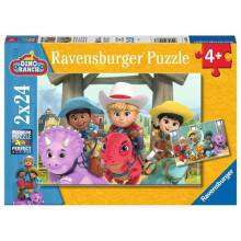 Puzzles 2 x 24 pieces: The Friends of Dino Ranch