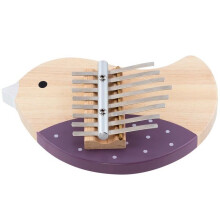 Strumento musicale - GOKI - Kalimba uccello - 8 tasti in metallo - Legno e metallo - Unisex