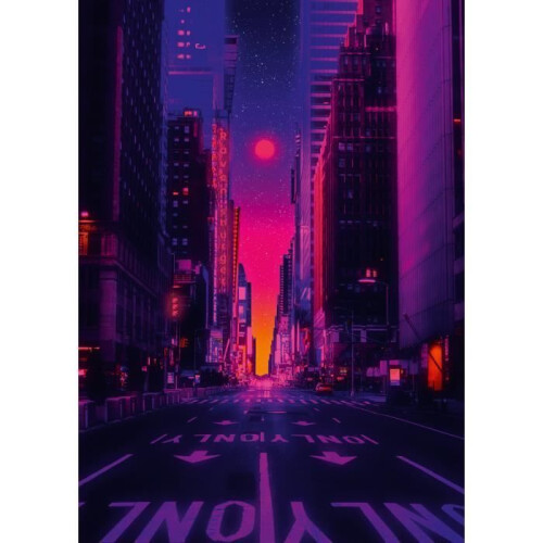 Ravensburger Pulmapeli 1000 neonkylttiä New Yorkissa 2
