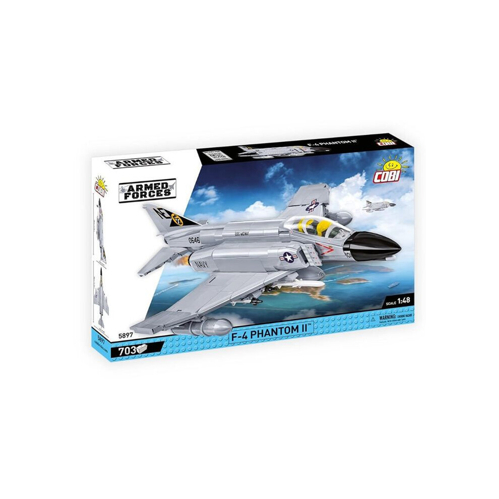 Cobi 5897 F-4 Phantom Ii Armed Forces 1:48 Brick Model 703Pcs