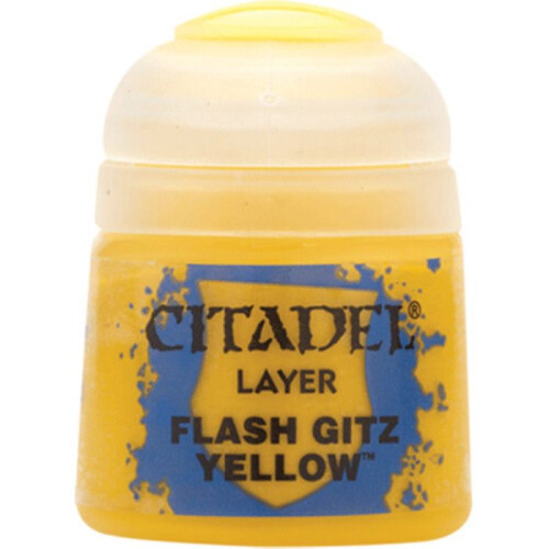 Games Workshop Games Workshop Citadel Layer Paint: Flash Gitz Yellow 12ml Warhammer 22-02