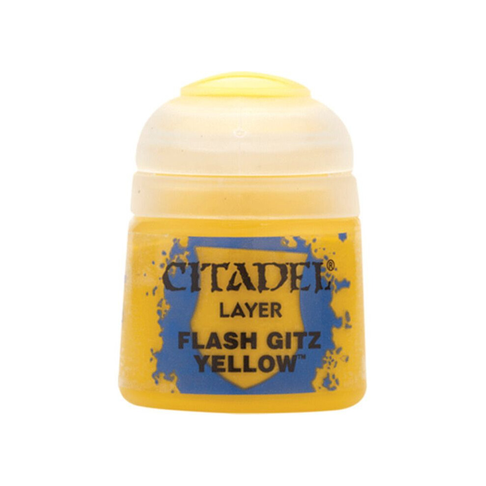 Games Workshop Citadel Layer Paint: Flash Gitz 12Ml Warhammer 22-02 Yellow