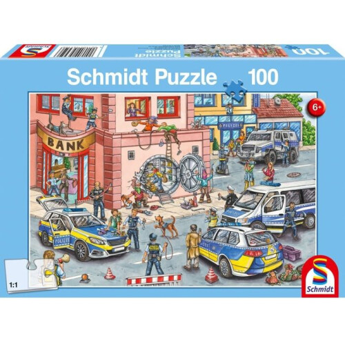 Gioco di puzzle per bambini - SCHMIDT - INTERVENTO POLIZIESCO - 100 pezzi - Interno - Misto