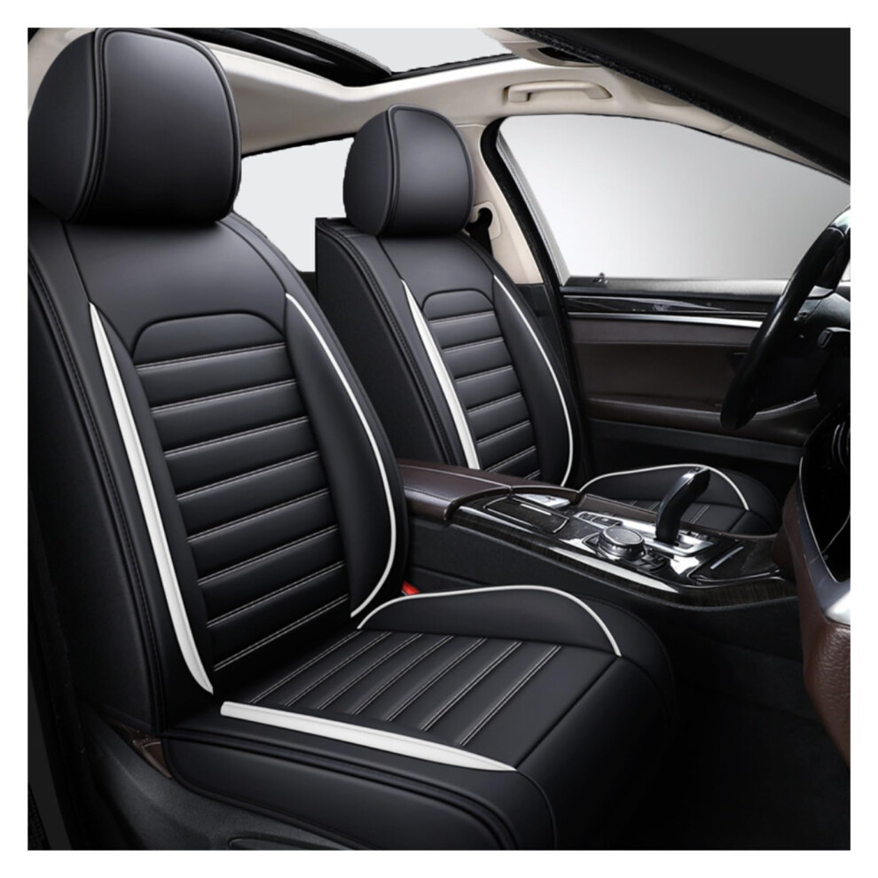 Car Seat Covers Universal Fit For Kia Sportage Nq5 Leather 5Seat Wearresistant Waterproof White 9382693694348