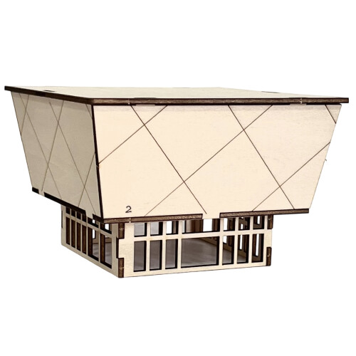 Wooden Apartment House Assembled Model Miniature-7