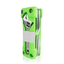 Motorcycle MultiPurpose Kit With Adjustable Wrench And Hex Socket Stainless Steel Tool Set Bike Green