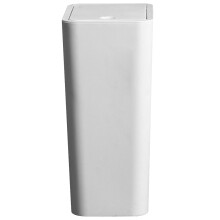 2 Pcs Small Trash Cans Wicker Square Housewarming Gift Office