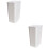 2 Pcs Small Trash Cans Wicker Square Housewarming Gift Office 8