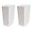 2 Pcs Small Trash Cans Wicker Square Housewarming Gift Office 4