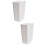 2 Pcs Small Trash Cans Wicker Square Housewarming Gift Office 9