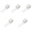 5pcs Net Bag Sausage Yarn White Elasticity 3