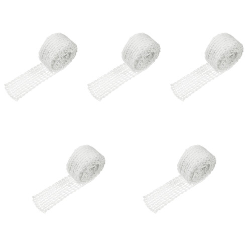 5pcs Net Bag Sausage Yarn White Elasticity 2