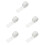 5pcs Net Bag Sausage Yarn White Elasticity 6