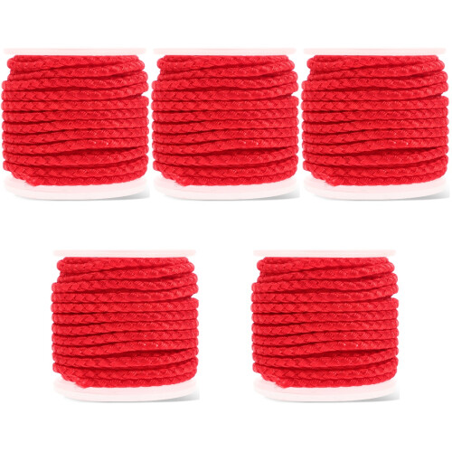 5 Rolls Braided Rope Colorful Nylon Material 2