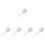 5pcs Net Bag Sausage Yarn White Elasticity 5