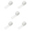 5pcs Net Bag Sausage Yarn White Elasticity 8