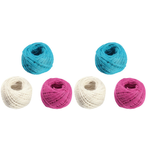 6 Pcs Jute Thread Gift Lace Thread Material Artificial 1