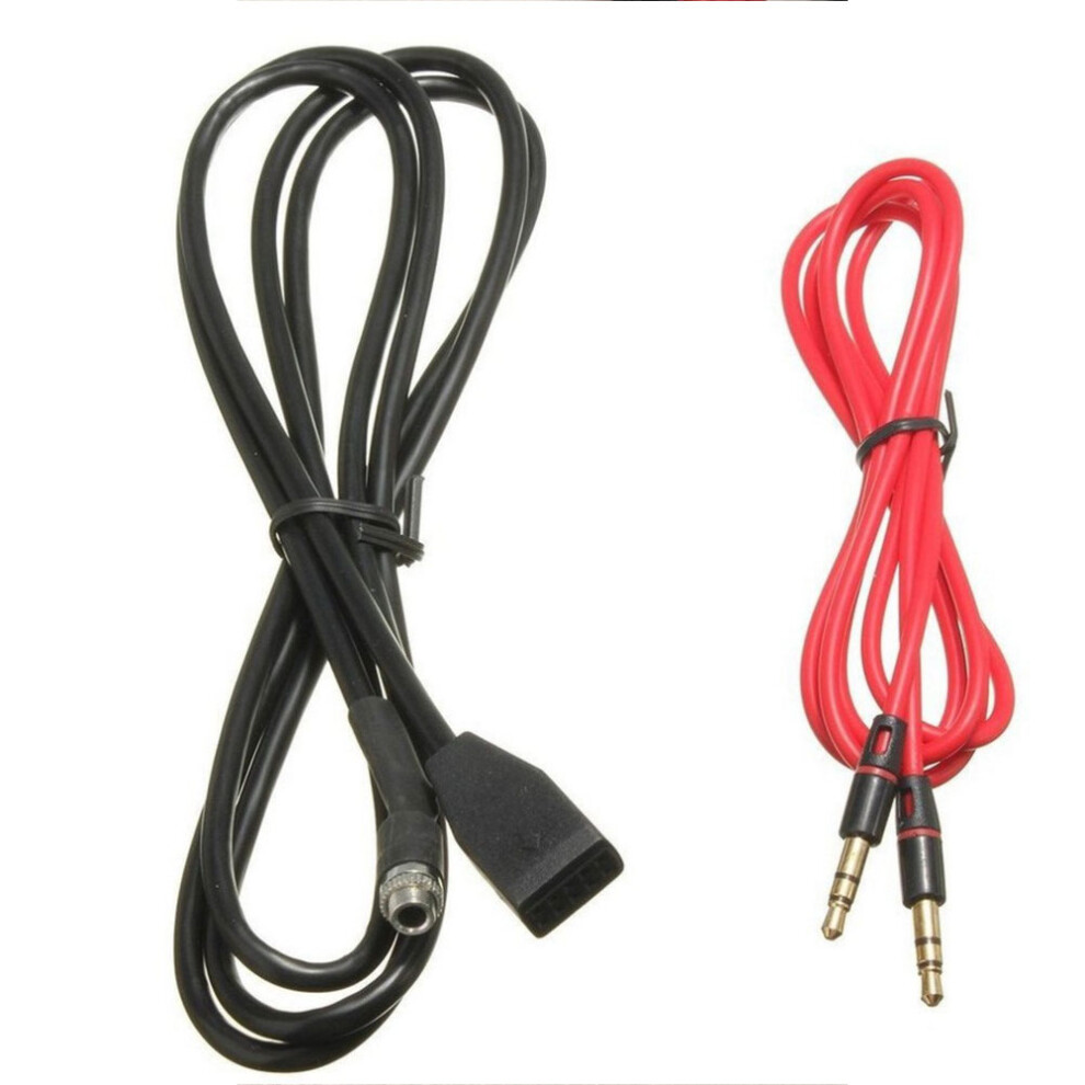 2 Pcs 3.5Mm Automobile Audio Input Cable Aux Cable For Cable 3583182093383