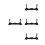4pcs Flute Display Stand Household Sword Stand 8