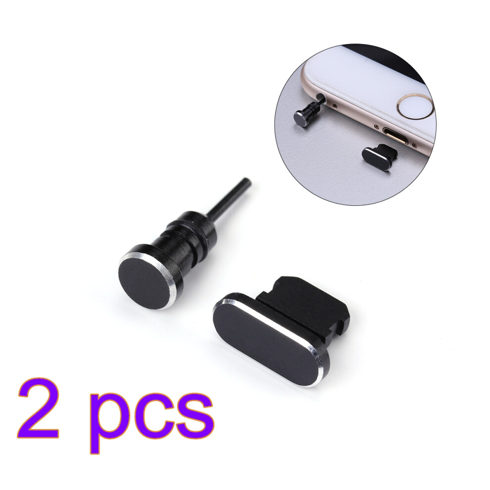 2 Count Phone Dust Plug Charging Port Cover For 6 Headphone Jack 3583102647801