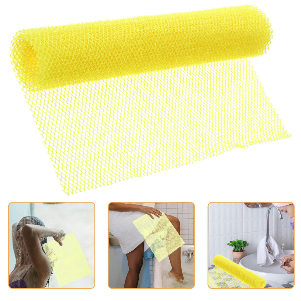 Happyyami 3Pcs Bath Towel Scrub Strip Nylon