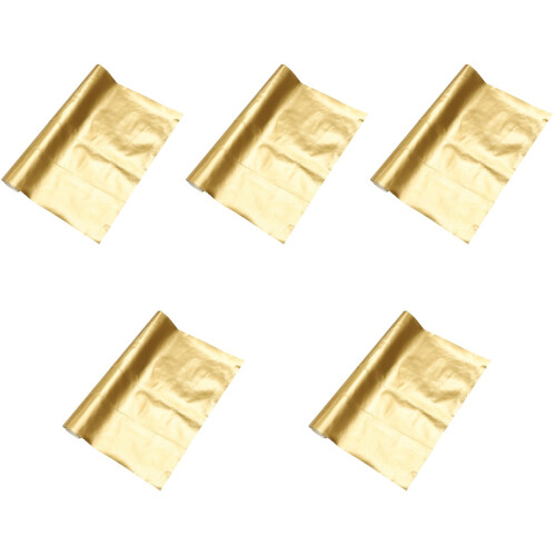 5 Sheets Of Diy Pu Sheet Golden Pattern Decorative Sheet For 2