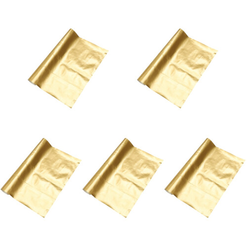 5 Sheets Of Diy Pu Sheet Golden Pattern Decorative Sheet For 1