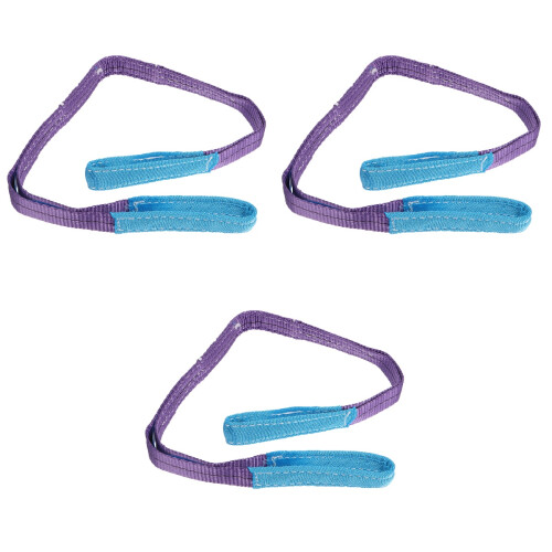 3pcs 1 Flat Sling Outdoor Polyester Fastening Belt 2