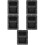 5pcs Handle Heavy Duty Sound Box Handles For Performance （ Black ） 10