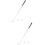 2 Sets Golf Folding Pole Zinc Alloy Child Practice Tools 8