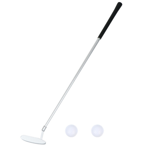 2 Sets Golf Folding Pole Zinc Alloy Child Practice Tools