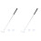 2 Sets Golf Folding Pole Zinc Alloy Child Practice Tools 3