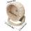 Quiet wooden hamster wheel for running exercise and chewing needs. 5