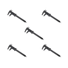 Sliding Vernier Caliper 5 Set 150mm Multi Function Measurement Gauge Accurate Measuring Tool For Students Black