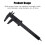 Sliding Vernier Caliper 5 Set 150mm Multi Function Measurement Gauge Accurate Measuring Tool For Students Black 5