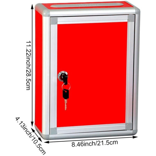 Suggestion Box, Versatile Letterbox, Practical Letterbox, Metal Letterbox, Lockable Letter Box 2