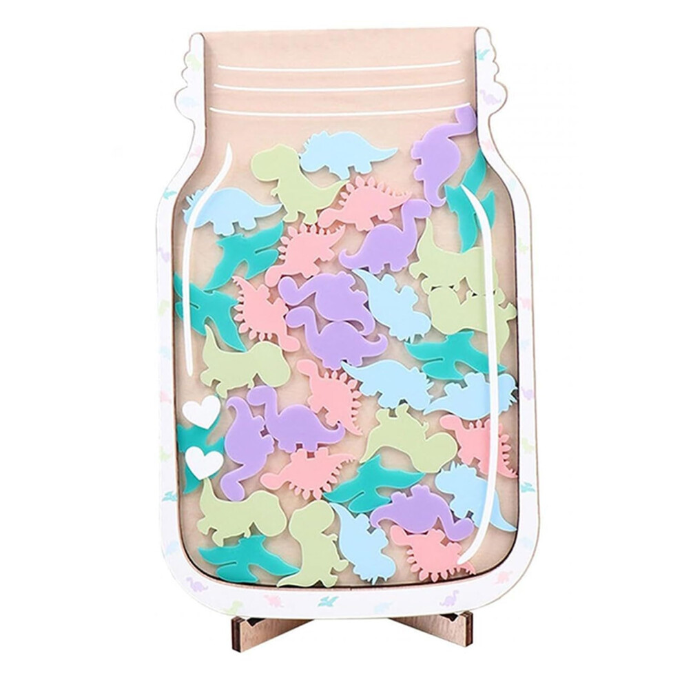 Star Reward Glass, Personalised Reward Glass, Reward Jar for Good Behaviour, Reward Jar for Potty Training for Boys Girls (Dinosaur)