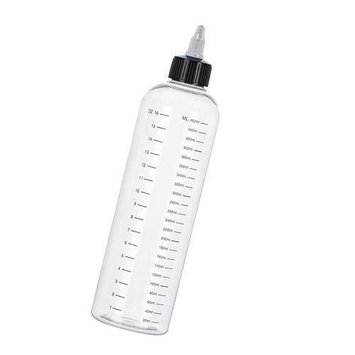 500ml Hair Applicator Squeeze Bottle With Measurement Scale For
