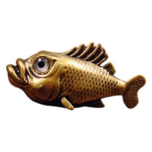 Retro Miniature Fish Figurine Copper Marine Creature-Retro