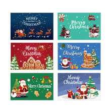 Creative Christmas Celebration Cards Recycled Paper Materials-G