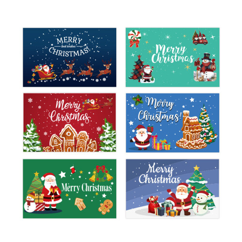 Creative Christmas Celebration Cards Recycled Paper Materials-G