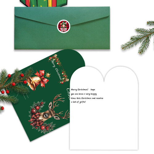 Creative Holiday Greeting Card With Envelopes Christmas Card-E 2