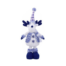 Retractable Christmas Doll Ornament Adjustable Height Plush-Elk