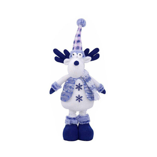 Retractable Christmas Doll Ornament Adjustable Height Plush-Elk